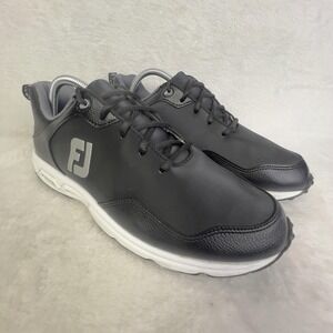 FootJoy Shoes Mens Size 10 Black Synthetic Spikeless Golf Sneakers 56830